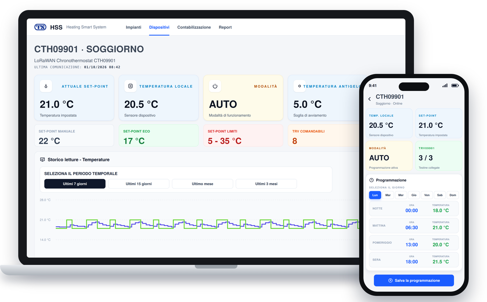 App HSS su portale web e smartphone